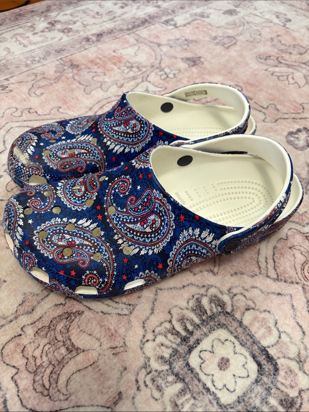 CROCS x Vera Bradley - Paisley Clog in Navy, Red, White & Blue